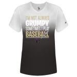 Women's V-Neck Ombre T-Shirt Thumbnail